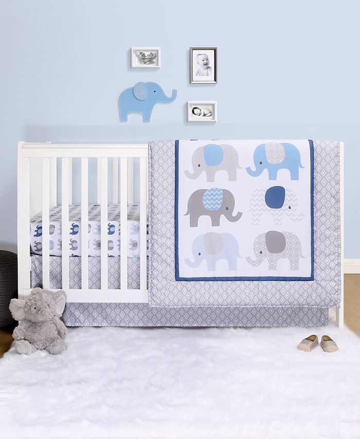 The Peanutshell PS by Elephant 3 Piece Crib Bedding Set Macy s