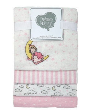 Precious Moments Baby Boys and Girls 4-Piece Receiving Blankets