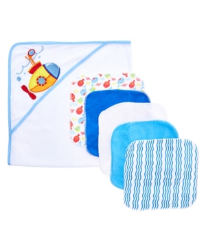 Tendertyme Baby Boys and Girls 6-Piece Towel and Washcloth Gift Set