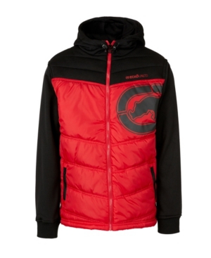Ecko Unltd Men's Slanted Rhino Hybrid Jacket