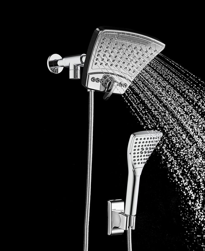 PULSE ShowerSpas Aloha 39" Brushed Stainless Steel Shower With Rain Sh – US Bath Store - View #6