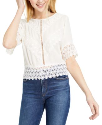 lace trim top