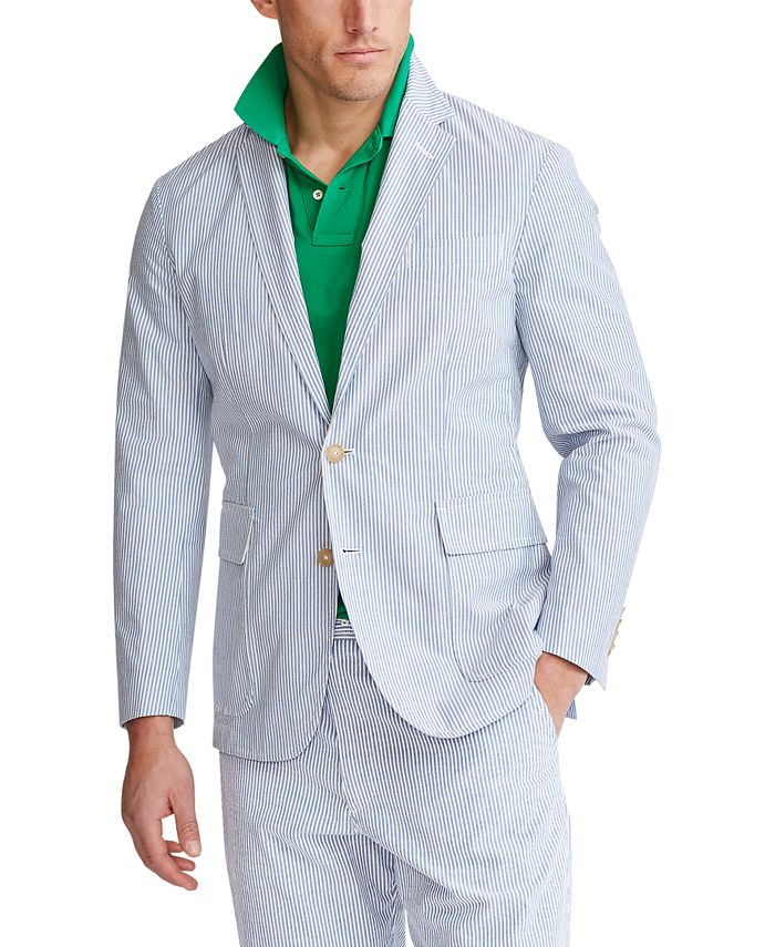 Polo Ralph Lauren Men's Seersucker Suit Jacket & Reviews - Blazers & Sport  Coats - Men - Macy's