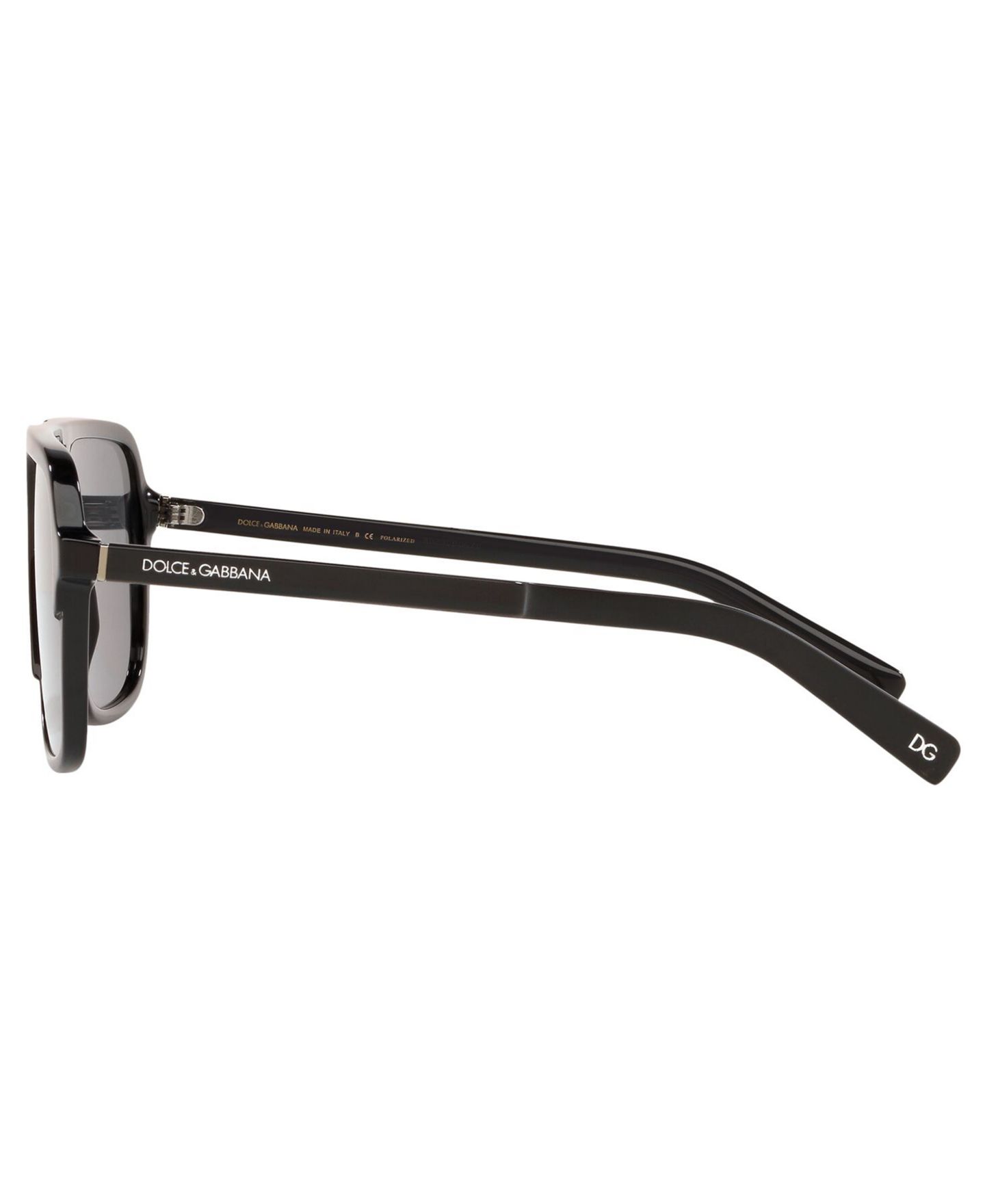 Женские солнцезащитные очки Dolce&Gabbana Polarized Sunglasses, DG4354 58, цвет: Чёрный / Серый — фото 6