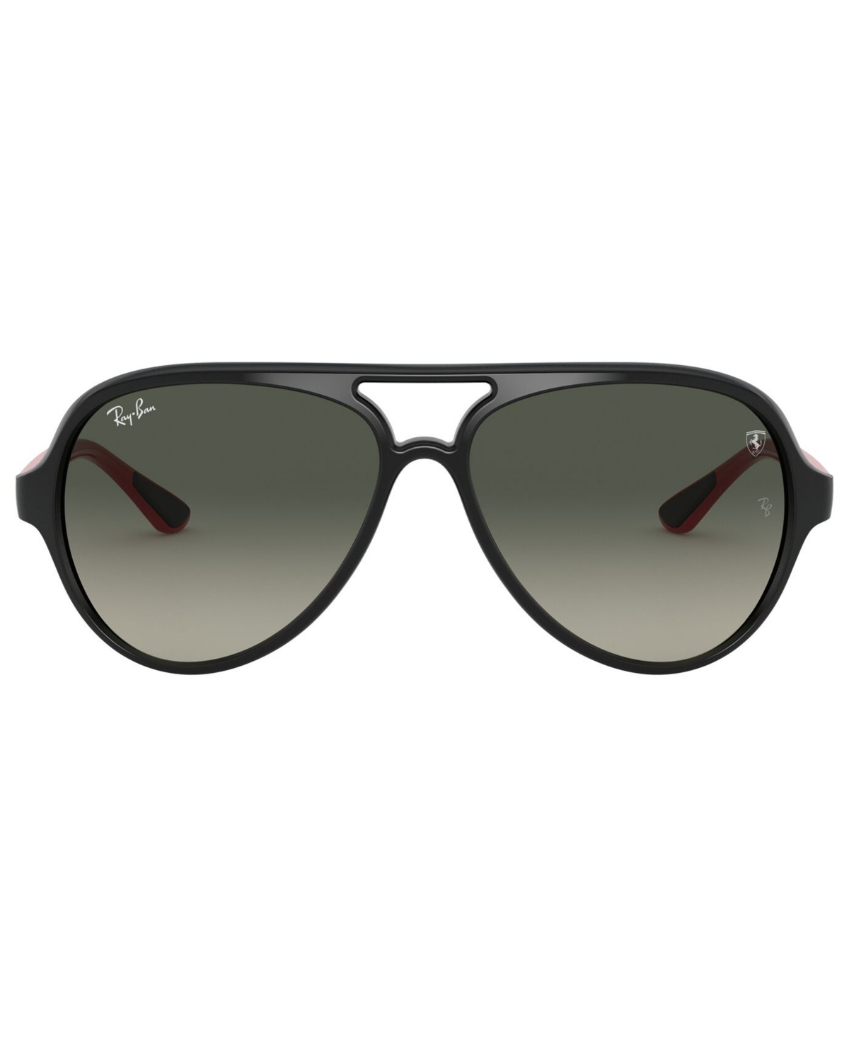 Shop Ray Ban Unisex Sunglasses, Rb4125m Scuderia Ferrari Collection 57 In Black,grey Gradient Dark Grey