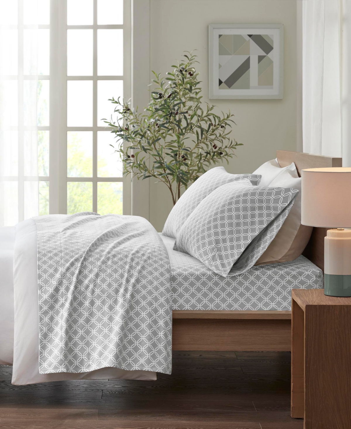True North by Sleep Philosophy Novelty Printed Cotton Flannel 3-Pc. Sheet Set,