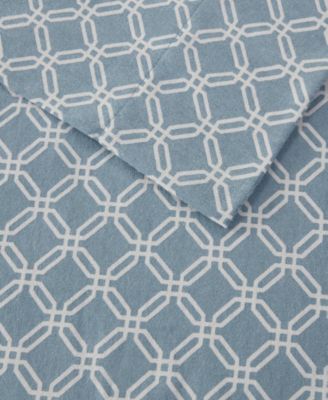 Sleep Philosophy Flanell-Bettlaken-Set Queen – Pinkes Karomuster, 100% Baumwolle, Mit Spannbetttuch