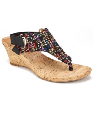 image of White Mountain Women-s All Good Cork Wedge Sandals Women-s Shoes