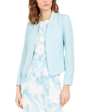 image of Nine West Shawl-Collar Crepe Jacket