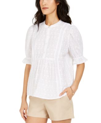 tommy hilfiger eyelet top