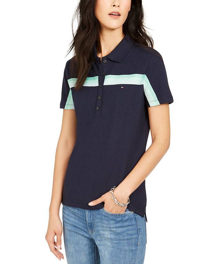 Tommy Hilfiger Multi-Stripe Polo Shirt - Macy's