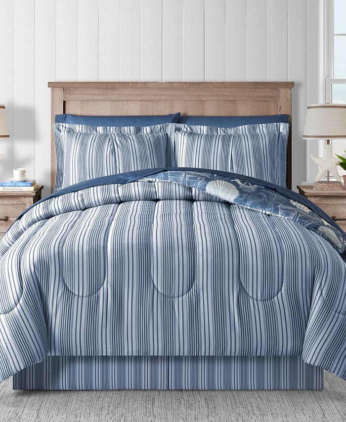 Fairfield Square Collection Seashell 8Pc. Queen Comforter Set Macy's
