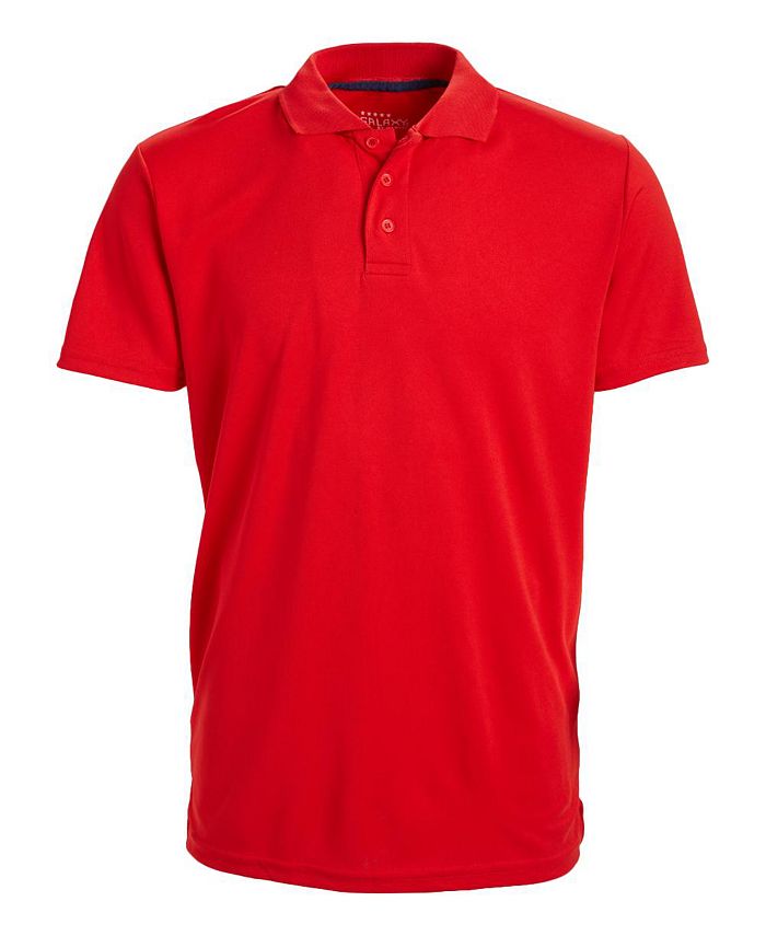 Galaxy By Harvic Men's Tagless Dry-Fit Moisture-Wicking Polo Shirt - Macy's
