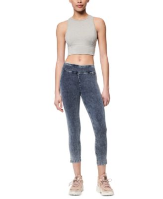 navy cropped jeggings