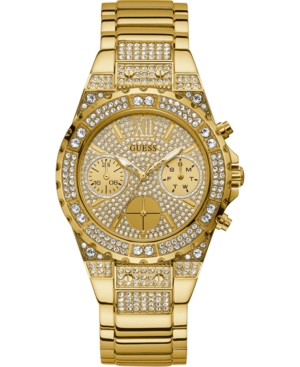 image of Guess Unisex Gold-Tone Stainless Steel Bracelet Watch 39mm