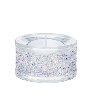 Swarovski Shimmer Tea Light Holder In Aurora Borealis