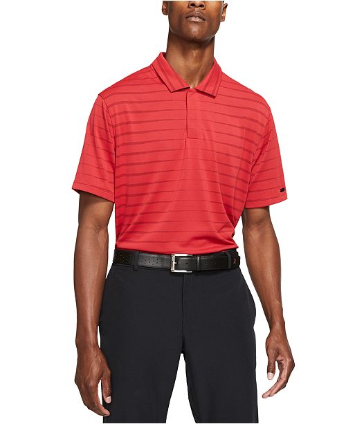 Nike Men S Tiger Woods Dri Fit Striped Golf Polo Reviews Polos Men Macy S