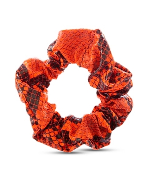 image of Steve Madden Snake Skin Patterned Hair Scrunchie