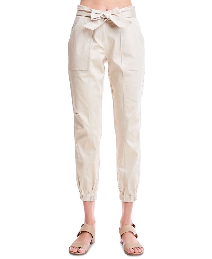 Belted jogger on sale pants
