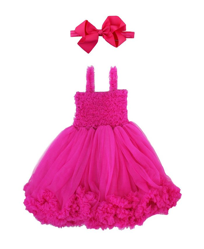 RuffleButts Big Girls Princess Petti Dress with Headband & Reviews ...