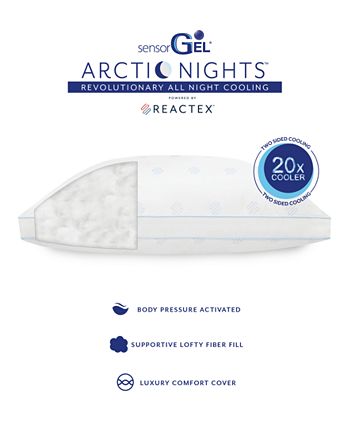 SensorGel Arctic Nights 20x Cooler Supportive Gusseted Fiber King