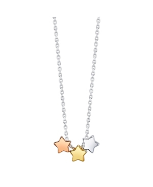 image of Unwritten Tri-Tone Fine Plated Silver Triple Star Necklace