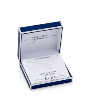 image of Gratitude & Grace Fine Silver Plated Infinity 