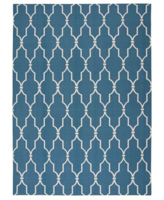 Backyard BAC087 Navy 5'3" x 7'5" Area Rug