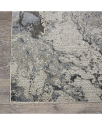 Samuel SAM08 Gray 2'2" x 7'6" Runner Rug