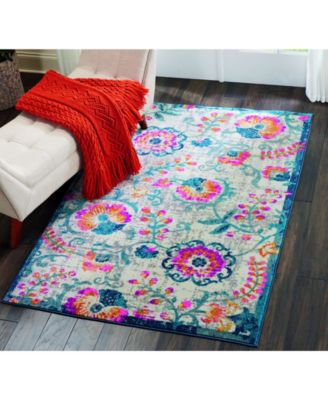 Zeal ZEA19 Ivory 3'9" x 5'9" Area Rug