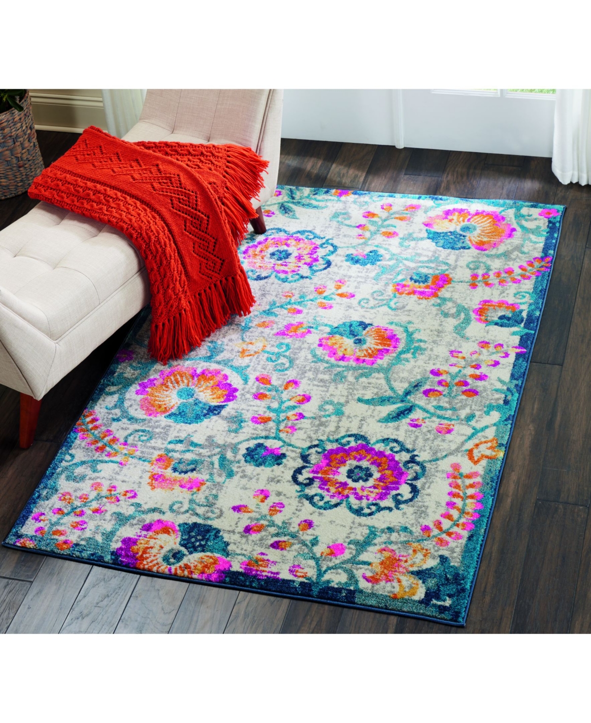 Long Street Looms Zeal ZEA19 Ivory 3'9" x 5'9" Area Rug