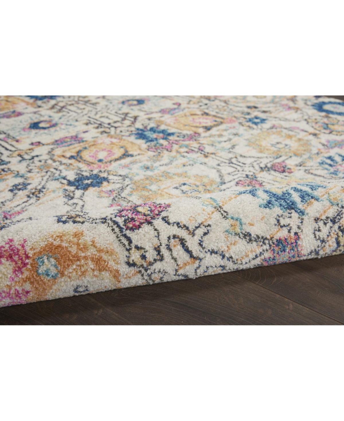 Long Street Looms Zeal Zea01 6'7" X 9'6" Area Rug In Ivory,multi