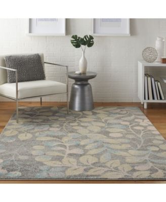 Peace PEA03 Gray 5'3" x 7'3" Area Rug