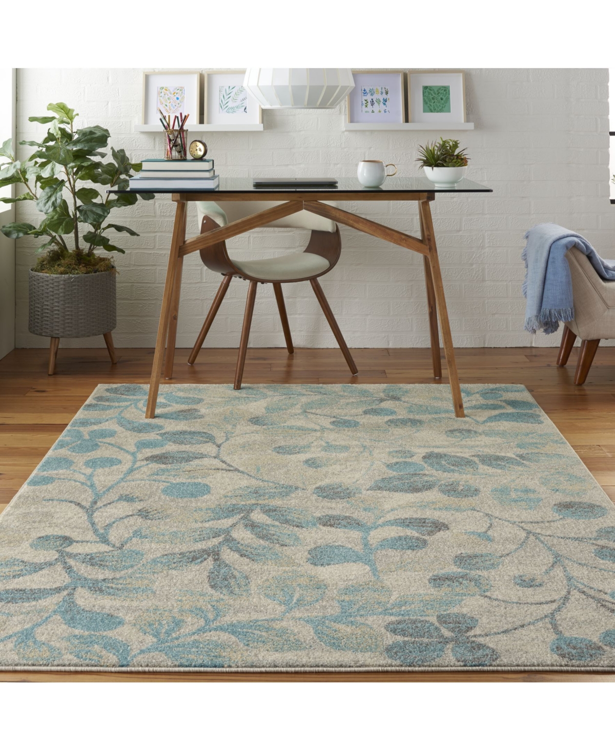 Long Street Looms Peace PEA03 Ivory 4' x 6' Area Rug