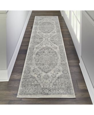 Peace PEA05 Ivory 2'3" x 7'3" Runner Rug