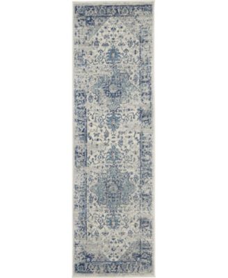 Tranquil TRA06 2'3" x 7'3" Runner Rug