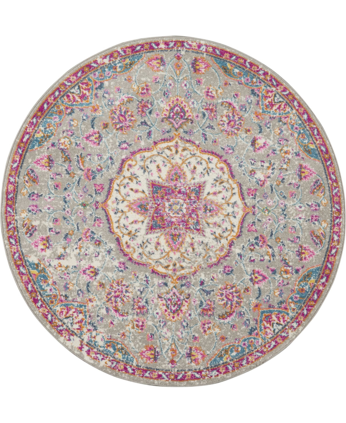 Long Street Looms Zeal ZEA22 5'3" Round Area Rug