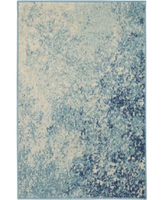 Passion PSN10 Navy 1'10" x 2'10" Area Rug