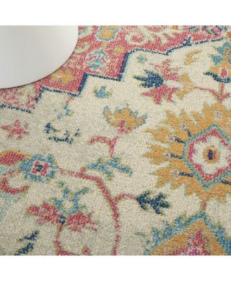 Zeal ZEA25 Ivory 5'3" x 7'3" Area Rug