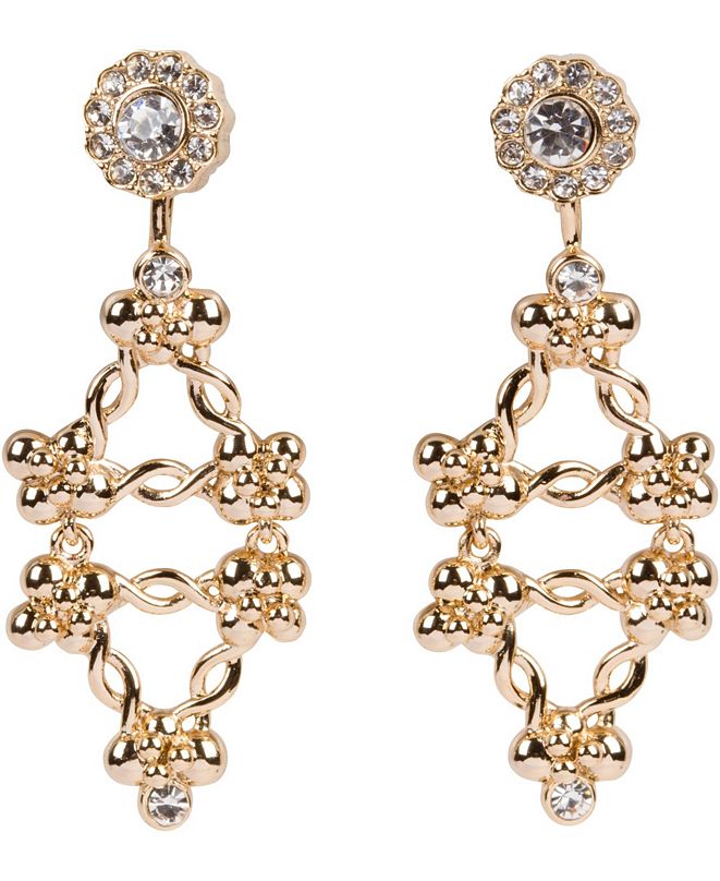 Grace Kelly Collection 18k Gold Plated Fall Pierced Earring & Reviews ...
