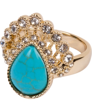 image of Grace Kelly Collection 18k Gold Plated Drop Ring