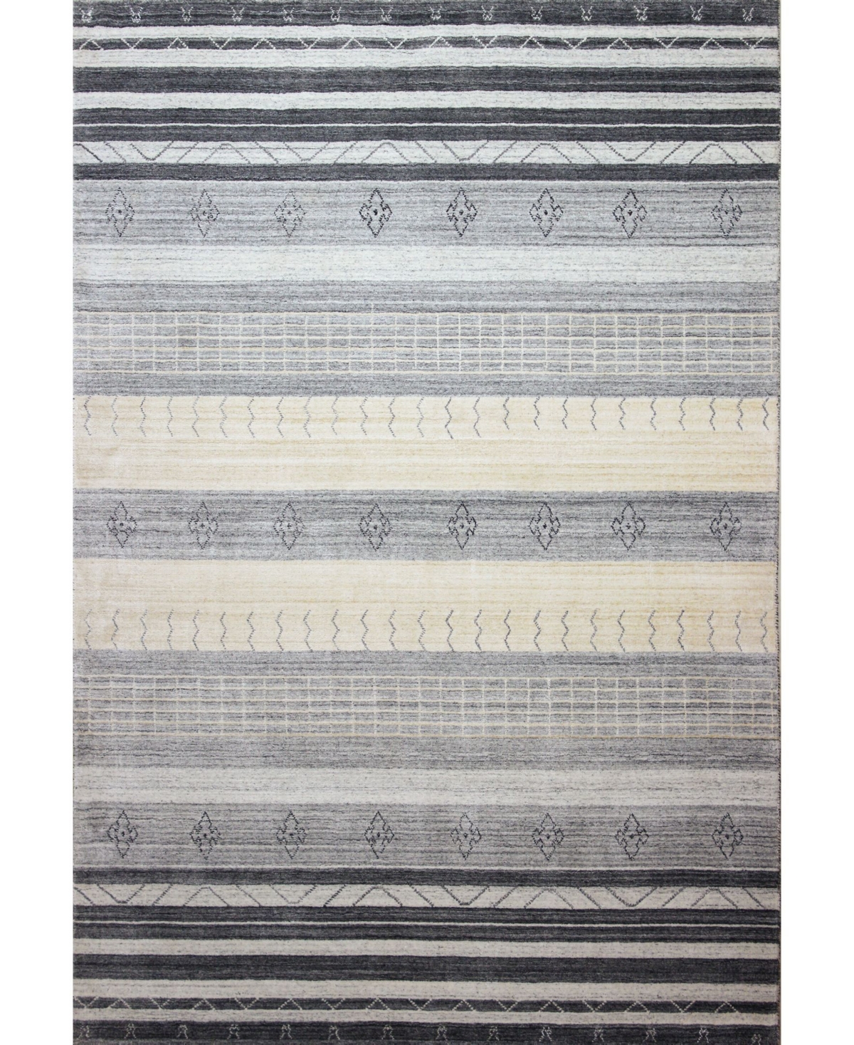 Bb Rugs Land I167 5'6in x 8'6in Area Rug - Ivory