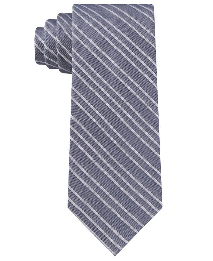 Calvin Klein Men's Dual Stripe Tie - Macy's