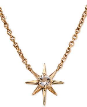 image of Ava Nadri Gold-Tone Crystal Star Pendant Necklace, 16