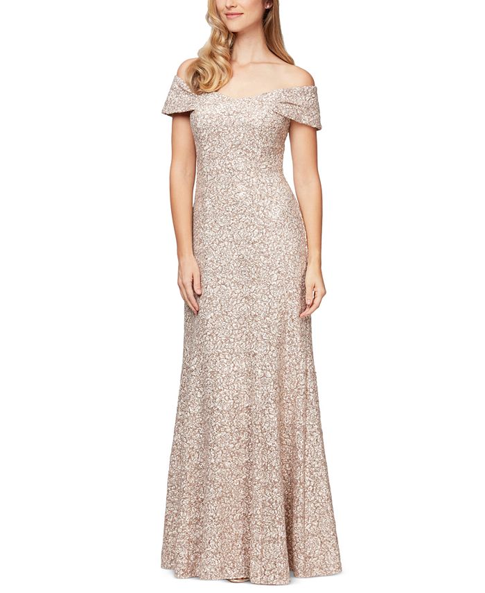 Alex evenings soutache gown online