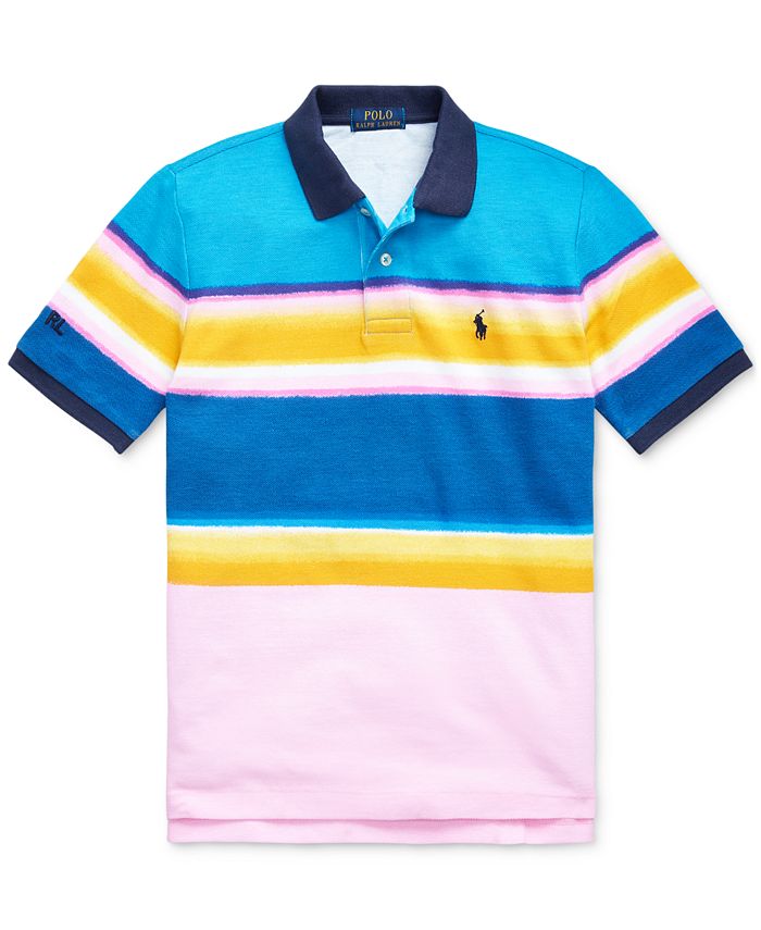 Polo Ralph Lauren Big Boys Striped Cotton Mesh Polo & Reviews - Shirts ...