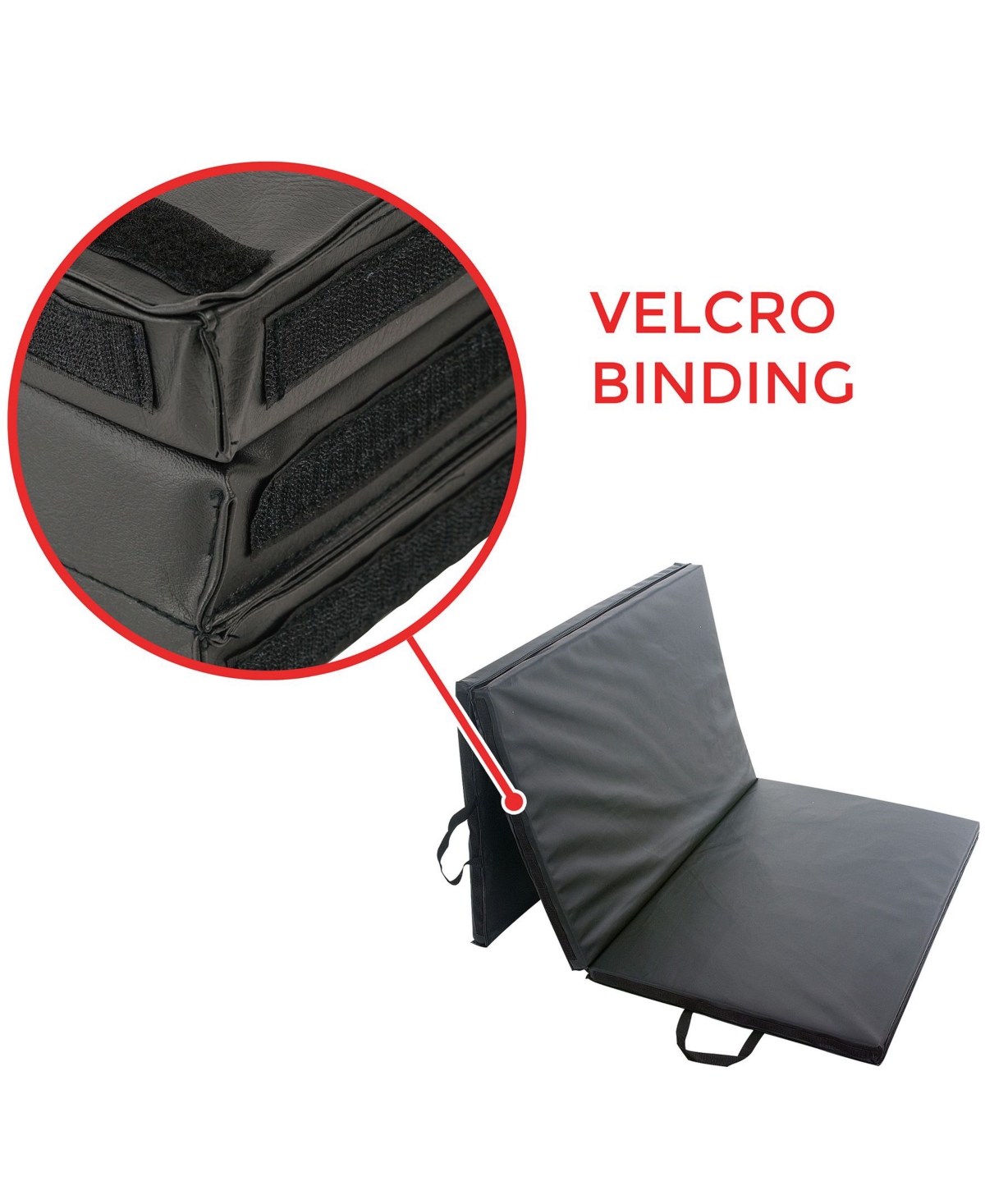 Sunny Health & Fitness Thick Folding Exercise Yoga Mat, Tri Fold