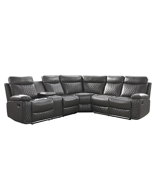 Furniture Mackay 3 Pc Reclining Sectional Sofa Reviews