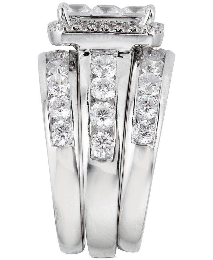 Macy's - Diamond Princess 3-Pc. Bridal Set (4 ct. t.w.) in 14k White Gold