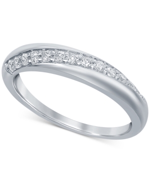 image of Diamond Swirl Band (1/4 ct. t.w.) in 14k White Gold